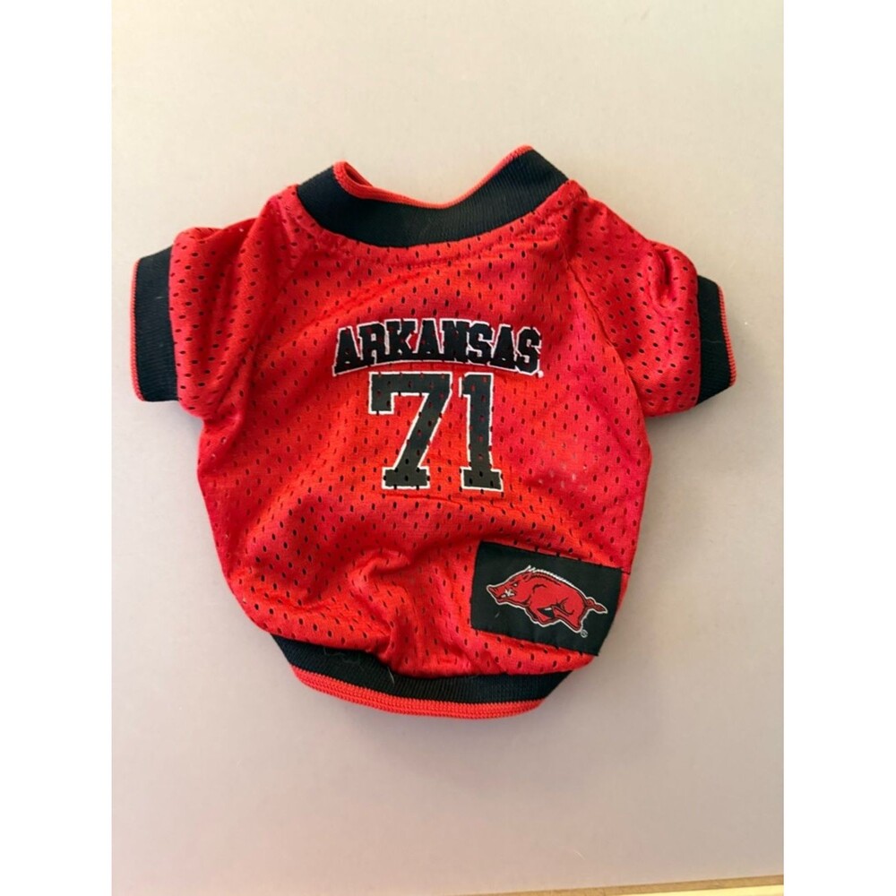 Arkansas Red Pet Jersey '71 Athletic Dog Shirt